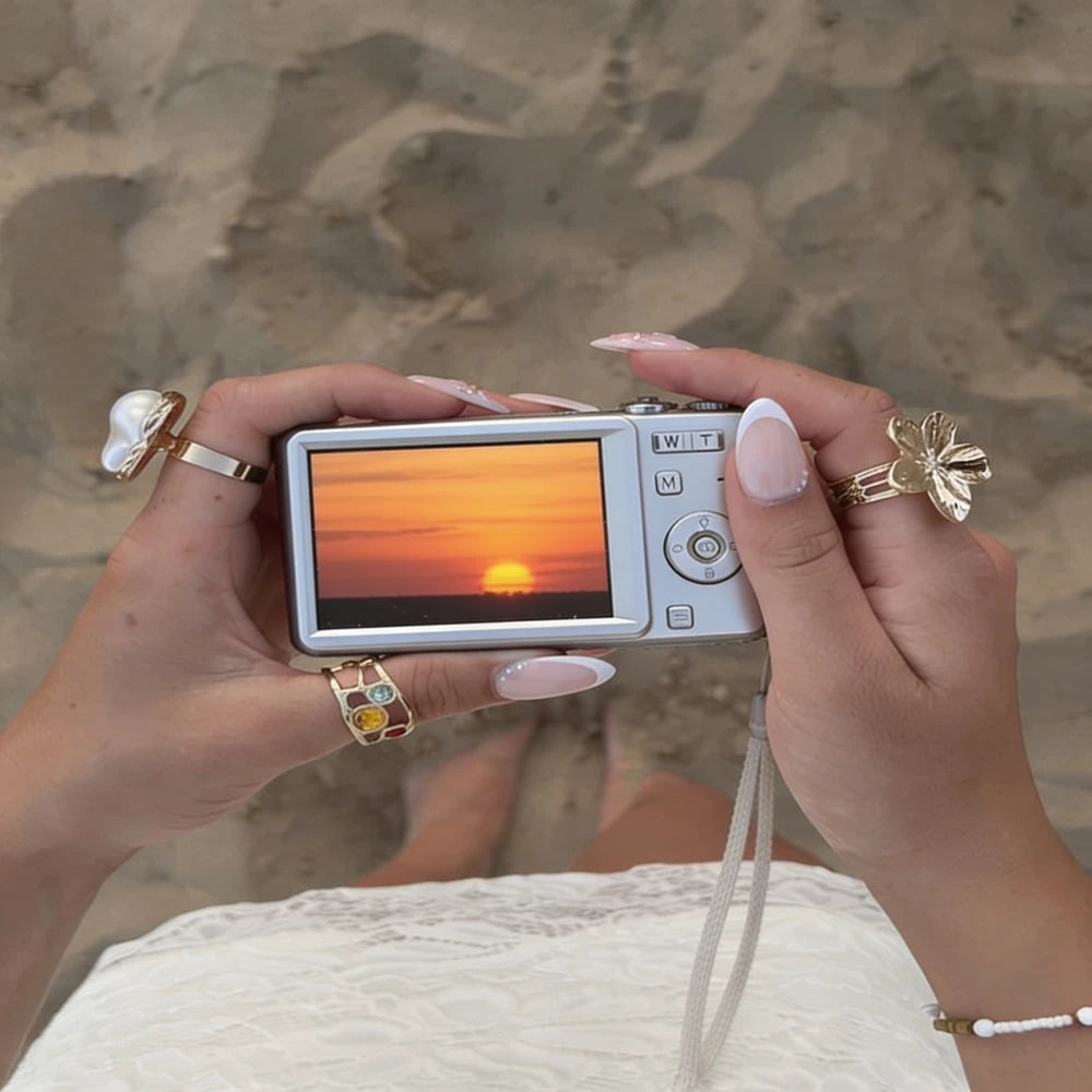 Silver Sliding Digital Camera