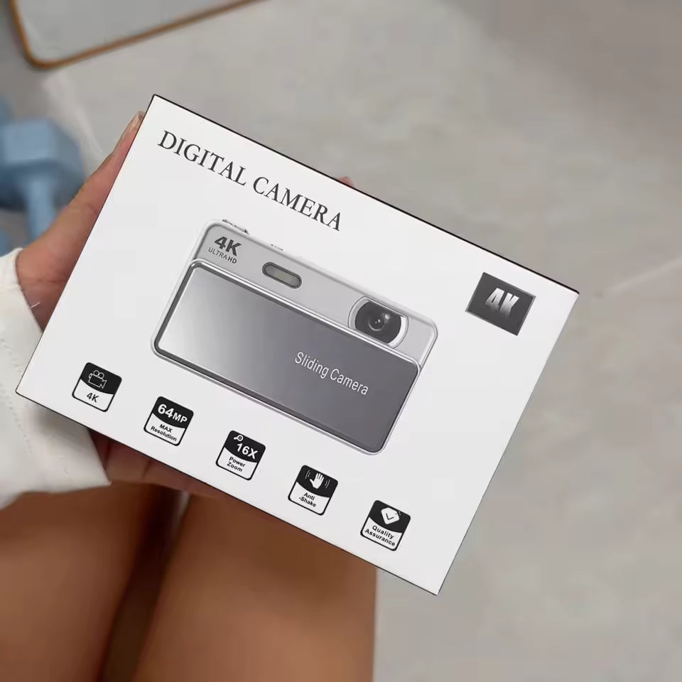 Silver Sliding Digital Camera