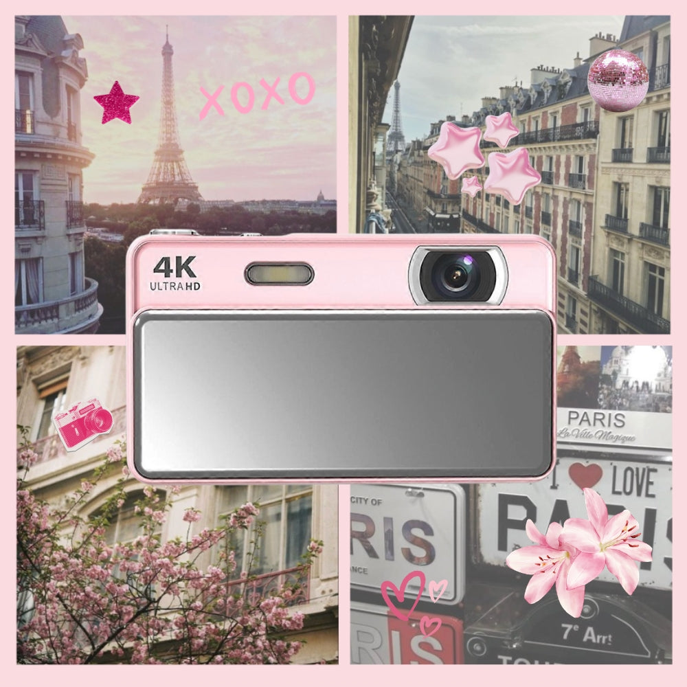 Pink Sliding Digital Camera