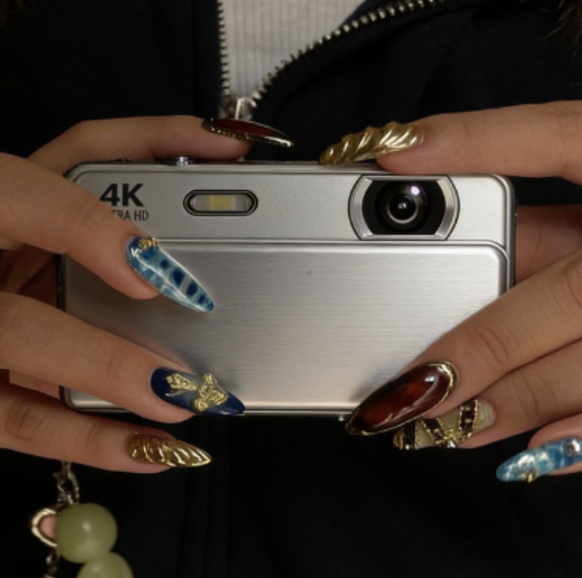 Silver Sliding Digital Camera