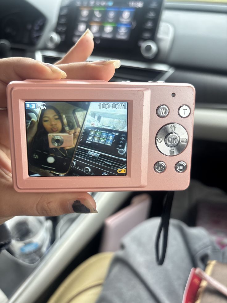 Pink Sliding Digital Camera